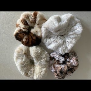 Minky scrunchies